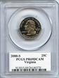 2000-S 25C Virginia PR69DCAM