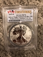 2019-W $1 Silver Eagle Enhanced Rev PR Pride of Two Nations, U.S. Set First Strike PR70