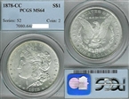 1878-CC $1 MS64
