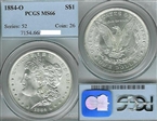 1884-O $1 MS66