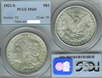 1921-S $1 MS65