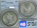 1882-O $1 MS64