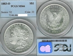 1883-O $1 MS66
