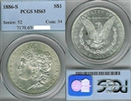 1886-S $1 MS63