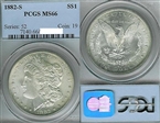 1882-S $1 MS66