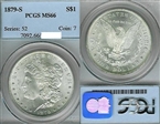1879-S $1 MS66