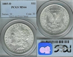 1885-O $1 MS66
