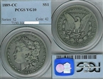 1889-CC $1 VG10