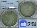 1878 8TF $1 MS64