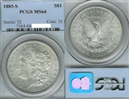 1885-S $1 MS64