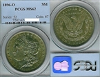 1896-O $1 MS62