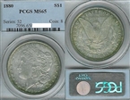 1880 $1 MS65