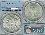 1899-S $1 MS65