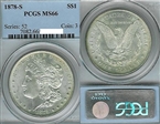 1878-S $1 MS66