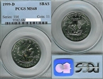 1999-D SBA$1 MS68