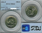 1981-P SBA$1 MS66