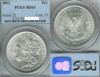 1892 $1 MS63