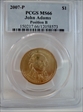 2007-P $1 John Adams Position B MS66