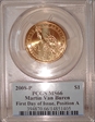 2008-P $1 Martin Van Buren Position A - First Day of Issue MS66