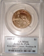 2009-P $1 James K. Polk Position B - First Day of Issue MS66