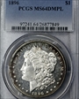 1896 $1 MS64DMPL