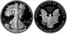 1991-S $1 Silver Eagle PF69