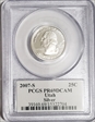2007-S 25C Utah Silver PR69DCAM
