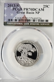 2013-S 25C Great Basin NP PR70DCAM