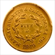 1849 $5 Massachusetts & California Co. XF40