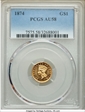 1874 G$1 AU58