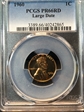 1960 1C Large Date PR66RD