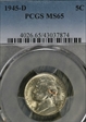 1945-D 5C MS65
