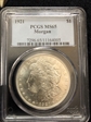 1921 $1 Morgan MS65