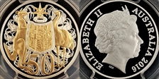 2016 50C Selective Gilt Silver 50th Ann. Decimal Currency PR70DCAM
