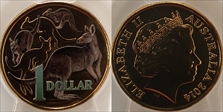2014 $1 Mob of Roos AlBr Colorized MS69