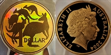 2004 $1 Holographic Kangaroos PR69DCAM