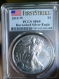 2018-W $1 Burnished Silver Eagle First Strike SP69