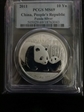 2011 10 Yn Panda Silver PAN-543A MS69