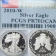 2010-W $1 Silver Eagle First Strike PR70DCAM