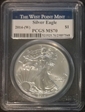 2014-(W) $1 Silver Eagle Struck at West Point MS70