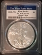 2018-(W) $1 Silver Eagle Struck at West Point First Strike MS70