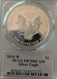2015-W $1 Silver Eagle Cleveland Eagle with sun PR70DCAM