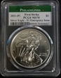 2021-(P) $1 Silver Eagle - T1 Emergency Issue Struck at Philadelphia First Strike MS70
