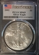 2002 $1 Silver Eagle First Strike MS69
