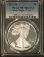 2021-W  $1 Silver Eagle - Type 2 PR70DCAM