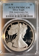 2011-W $1 Silver Eagle 25th Anniversary Set PR70DCAM