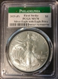2025-(P) $1 Silver Eagle with Eagle Privy Struck at Philadelphia First Strike MS70