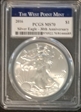 2016 $1 Silver Eagle  30th Anniversary MS70