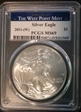 2011-(W) $1 Silver Eagle Struck at West Point MS69