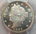 1883 5C No CENTS PR66CAM